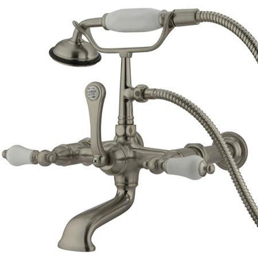 Kingston Brass Vintage Wall Mount Clawfoot Tub Filler with Hand Shower Clawfoot Tub Filler Kingston Brass